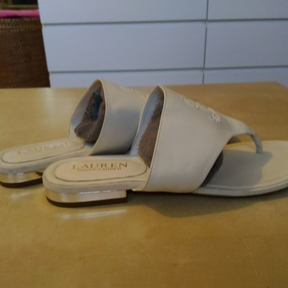 Ladies "Lauren" by Ralph Lauren Monogram Sandal - Picture 3 of 5